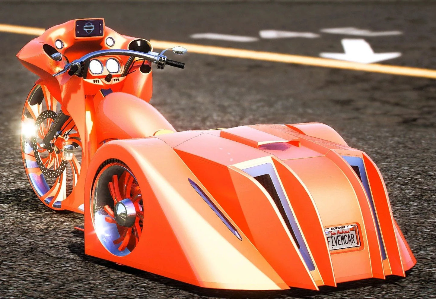 (Debadged) Bagger Trike With Working Speakers | GG