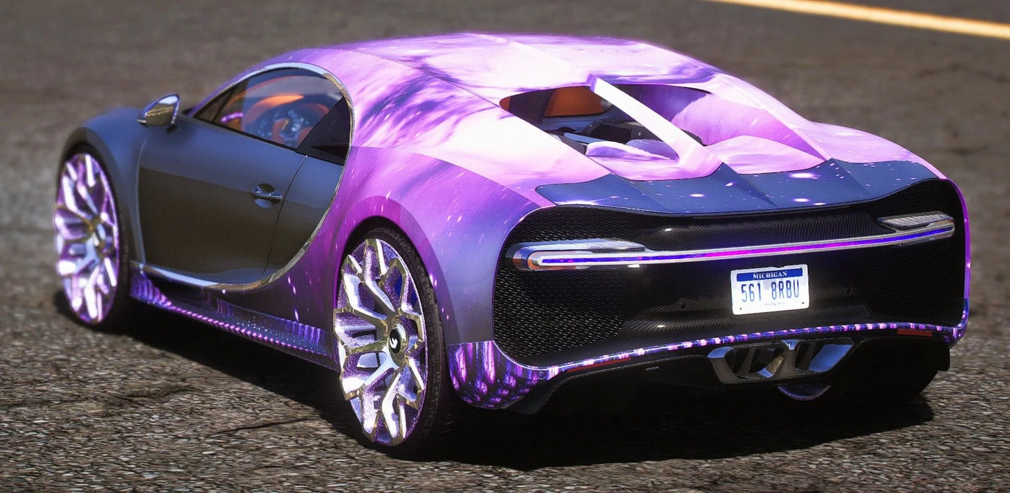 (Debadged) Bugatti Chiron 2017 Galaxy GOLD MAX | JVG Customs