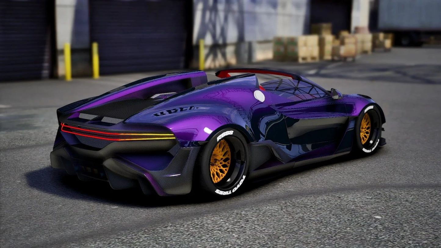 (Debadged) Bugatti Divo Rain Prisk Concept | Tora