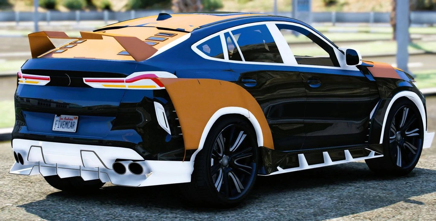 (Debadged) BMW X6M Competition Custom | Owl Frost