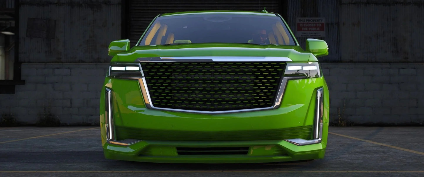 (Debadged) Cadillac Escalade 2 ESV EE SEMA Bagged | GG