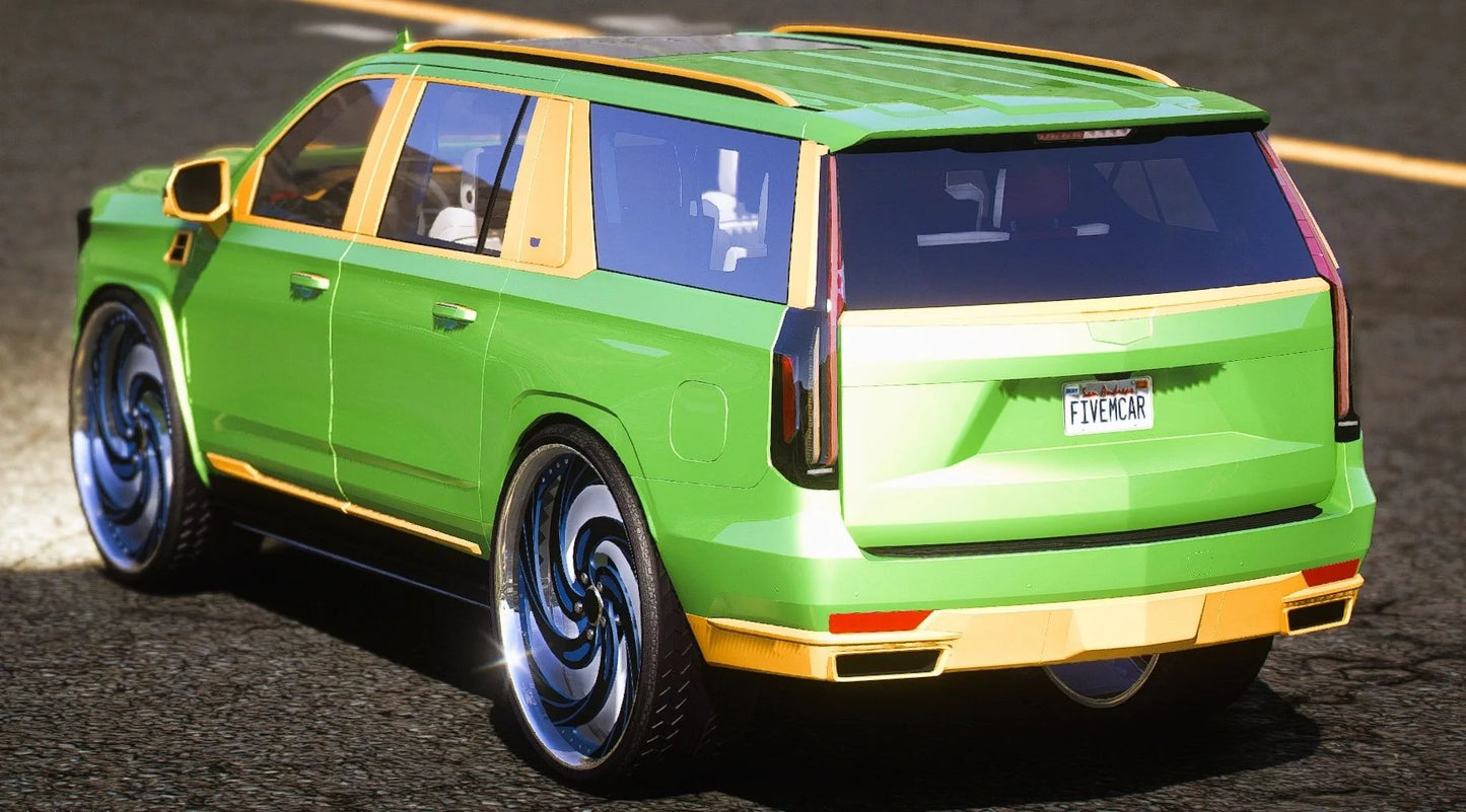 (Debadged) Cadillac Escalade Concept on floaters Donk 2025 (Animated Sunroof) | GZ Customs