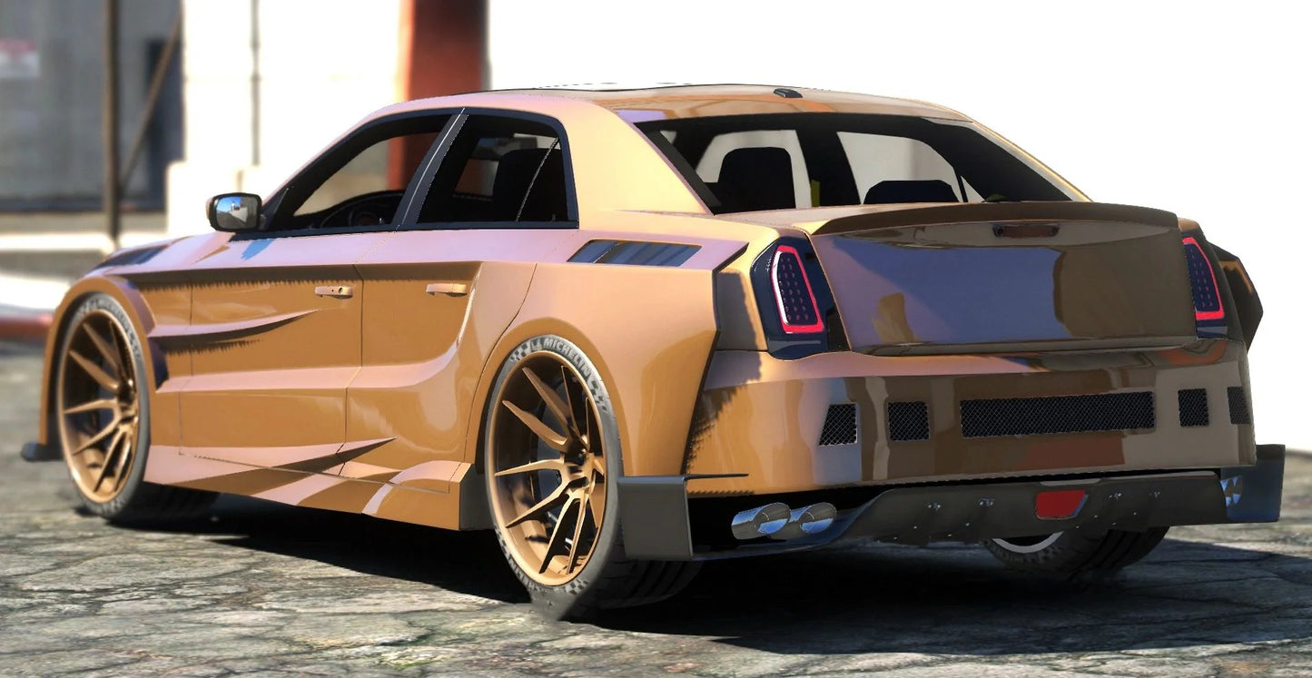 (Debadged) Chrysler 300 SRT Abflug | Adan
