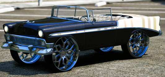(Debadged) Chevy Belair 28s Donk | Krazy Customs