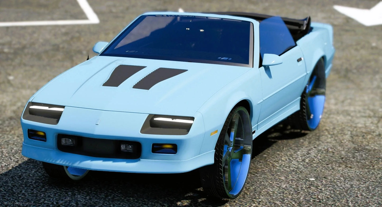 (Debadged) Chevy Camaro Droptop ZL1 Donk 1990 | Krazy Customs