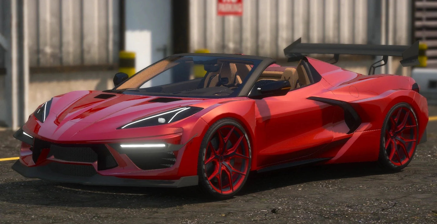 (Debadged) Chevrolet Corvette C8 Widebody Auto Roof | Lee Customs