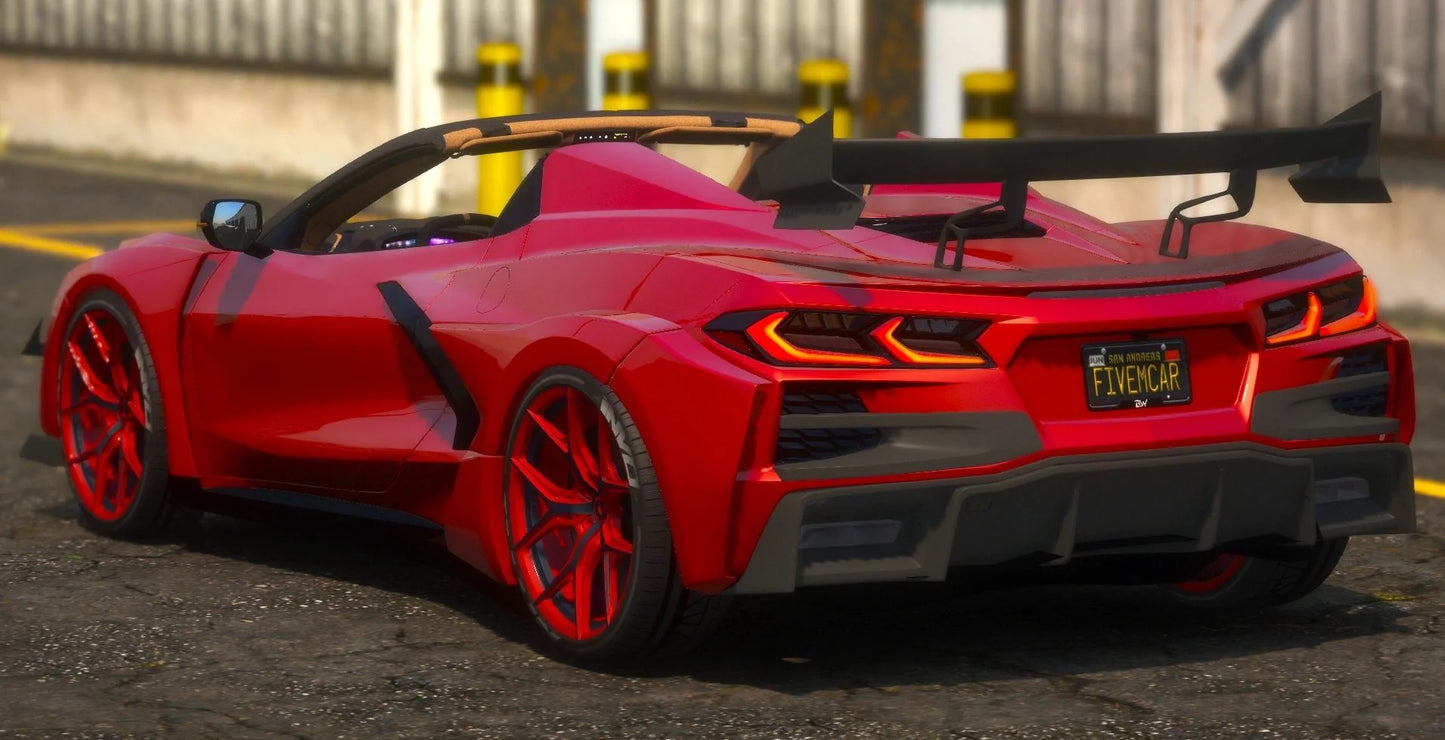 (Debadged) Chevrolet Corvette C8 Widebody Auto Roof | Lee Customs