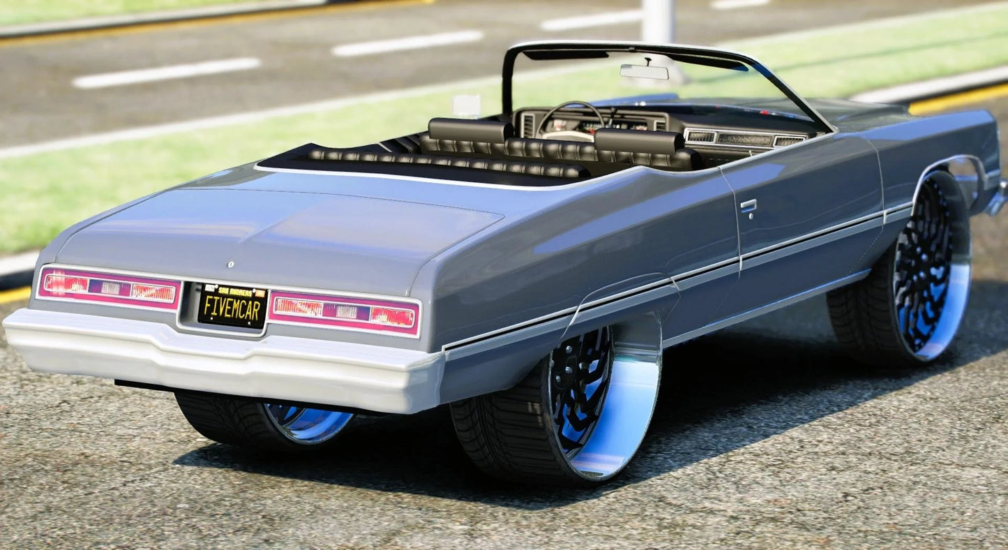 (Debadged) Chevy Impala Droptop On Glo Forged Rims | GF Garage