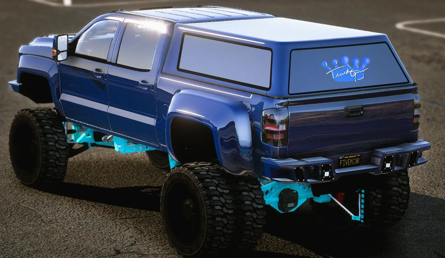 (Debadged) Chevy Silverado Camper | Bagged Custom