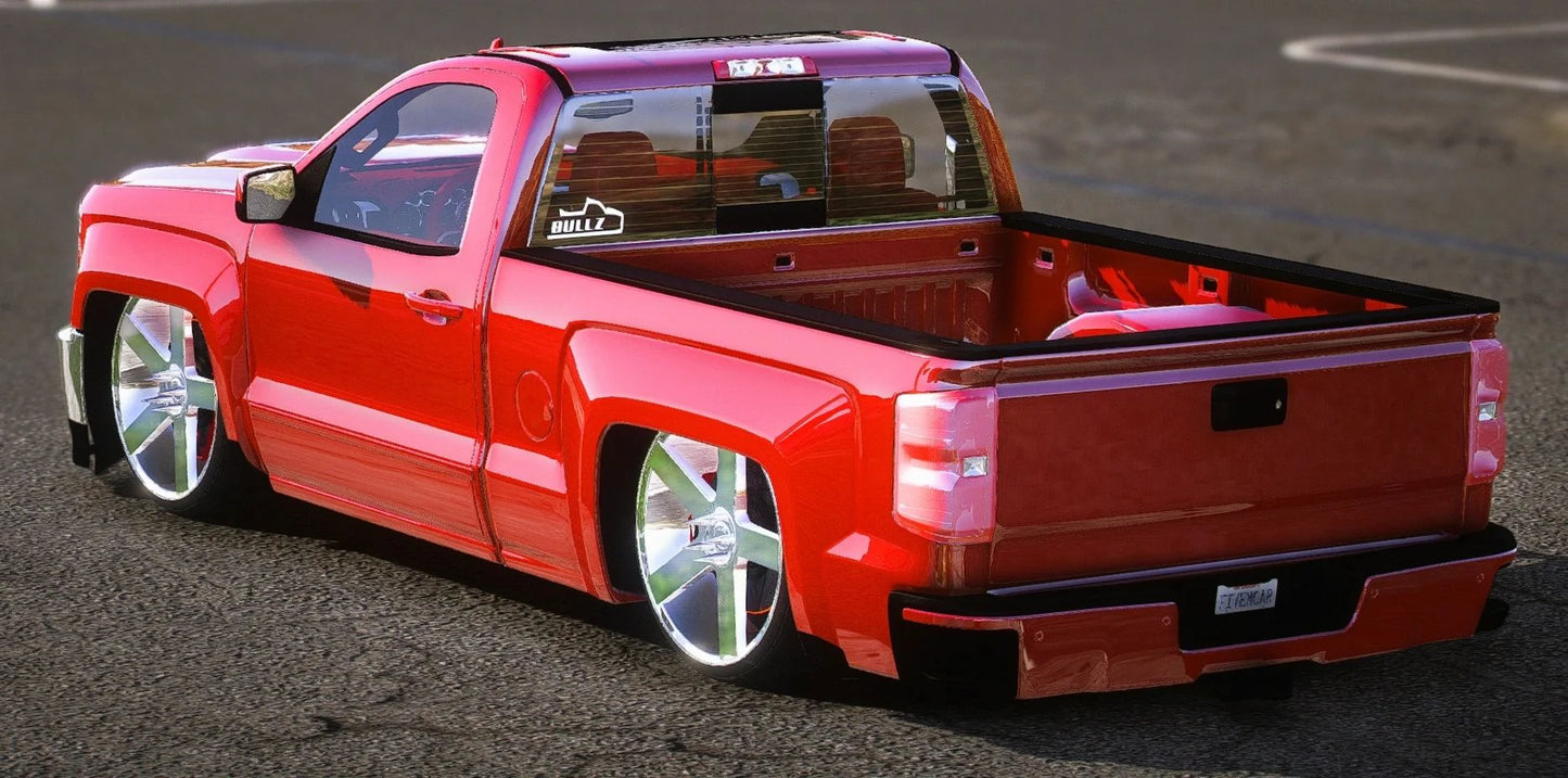 (Debadged) Chevy Silverado Low 2017 | Bullz