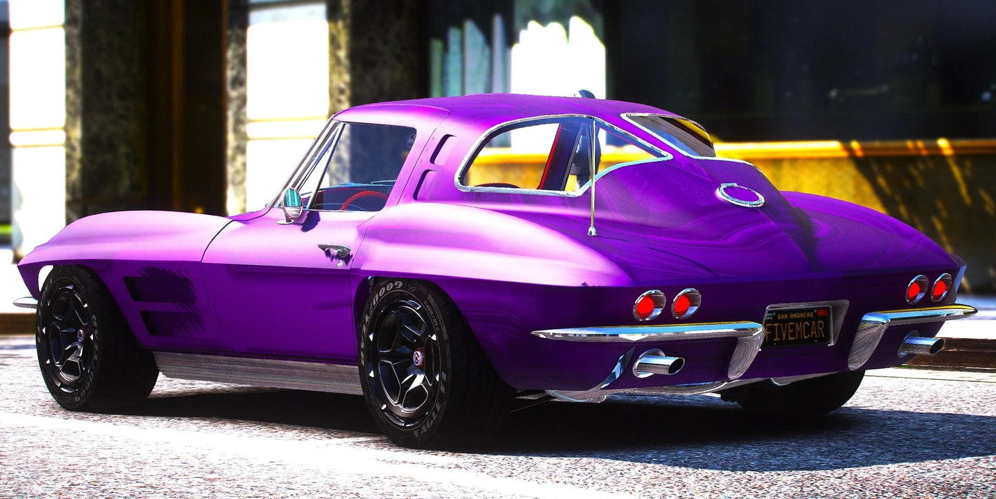 (Debadged) Corvette Custom 1963 | Owl Frost
