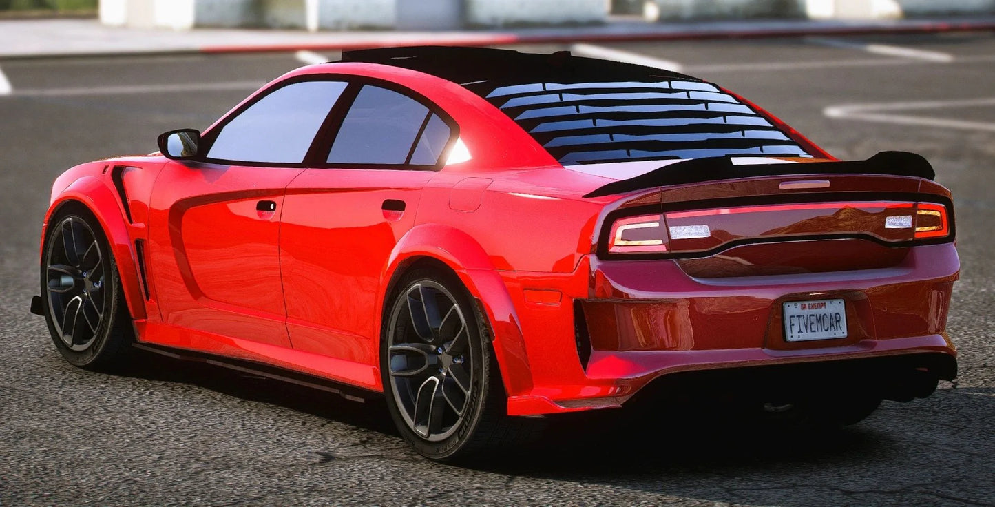 (Debadged) Custom 2014 Dodge Charger 426 Ghoul Hellephant Replica (Animated Sunroof) | 4K Customs