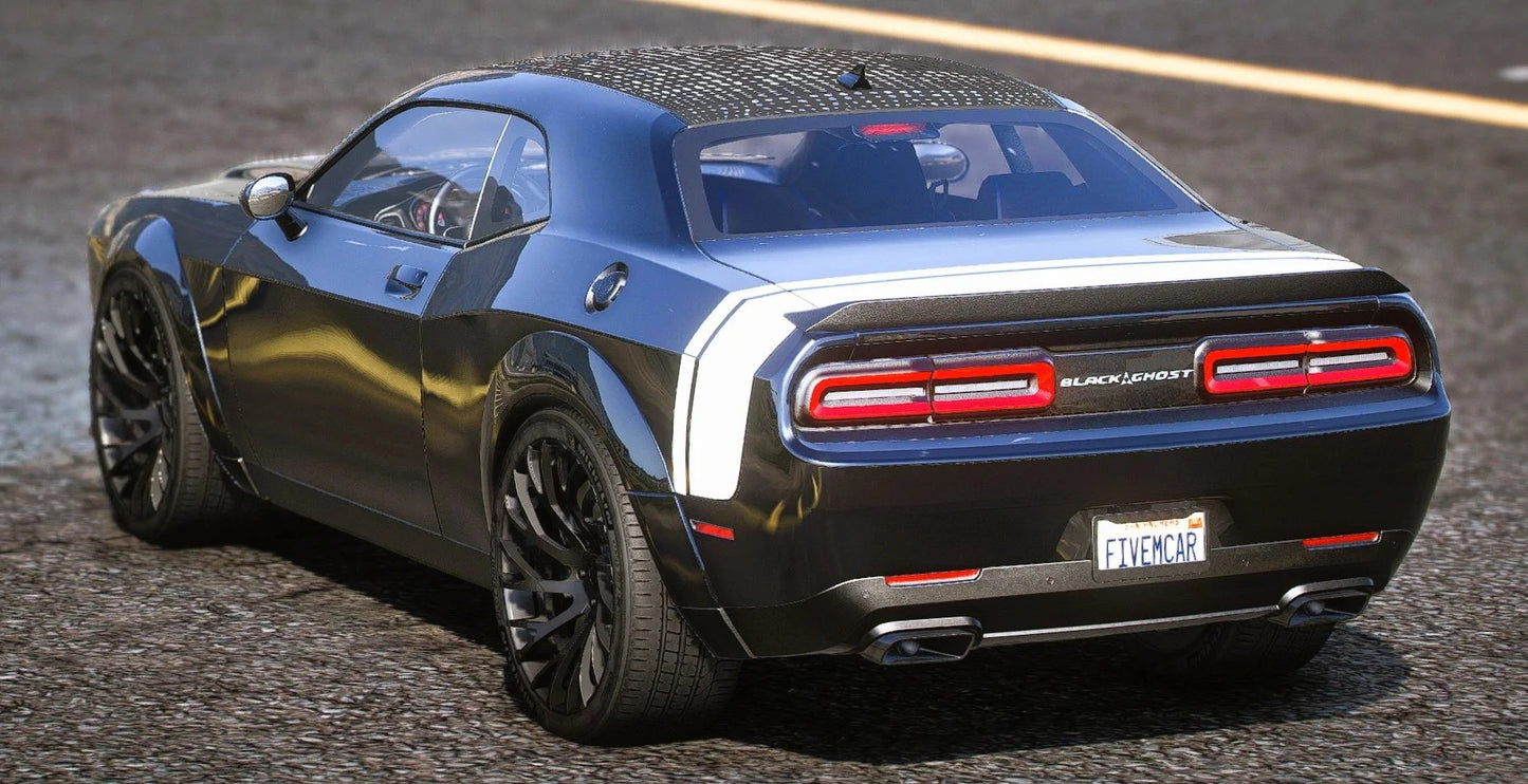 (Debadged) Custom 2023 Dodge Challenger 1000HP Hellcat Redeye Black Ghost Edition On Forgiato Sincro's | 4K Customs