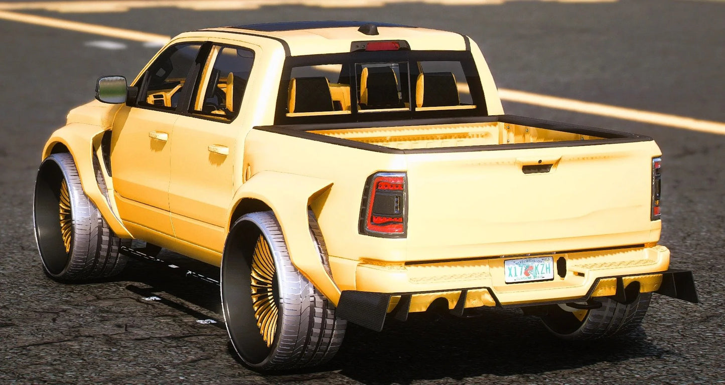 (Debadged) Customs 2022 Ram TRX Widebody on Forgiatos | Xian Customs