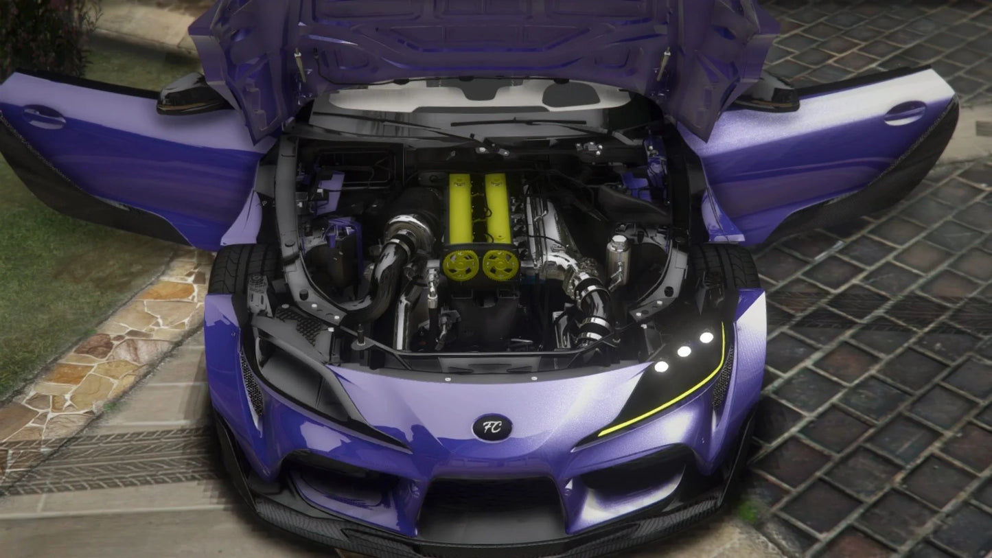 (Debadged) Customs 2020 Toyota Supra A90 Street Hunter Targa Top Twin Turbo | Freebo
