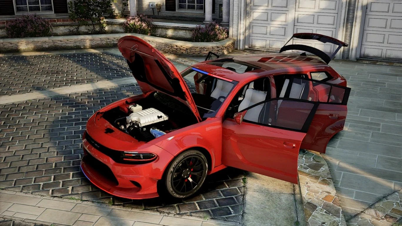 (Debadged) Dodge Charger SRT Wagon Police Modern Lights | NM