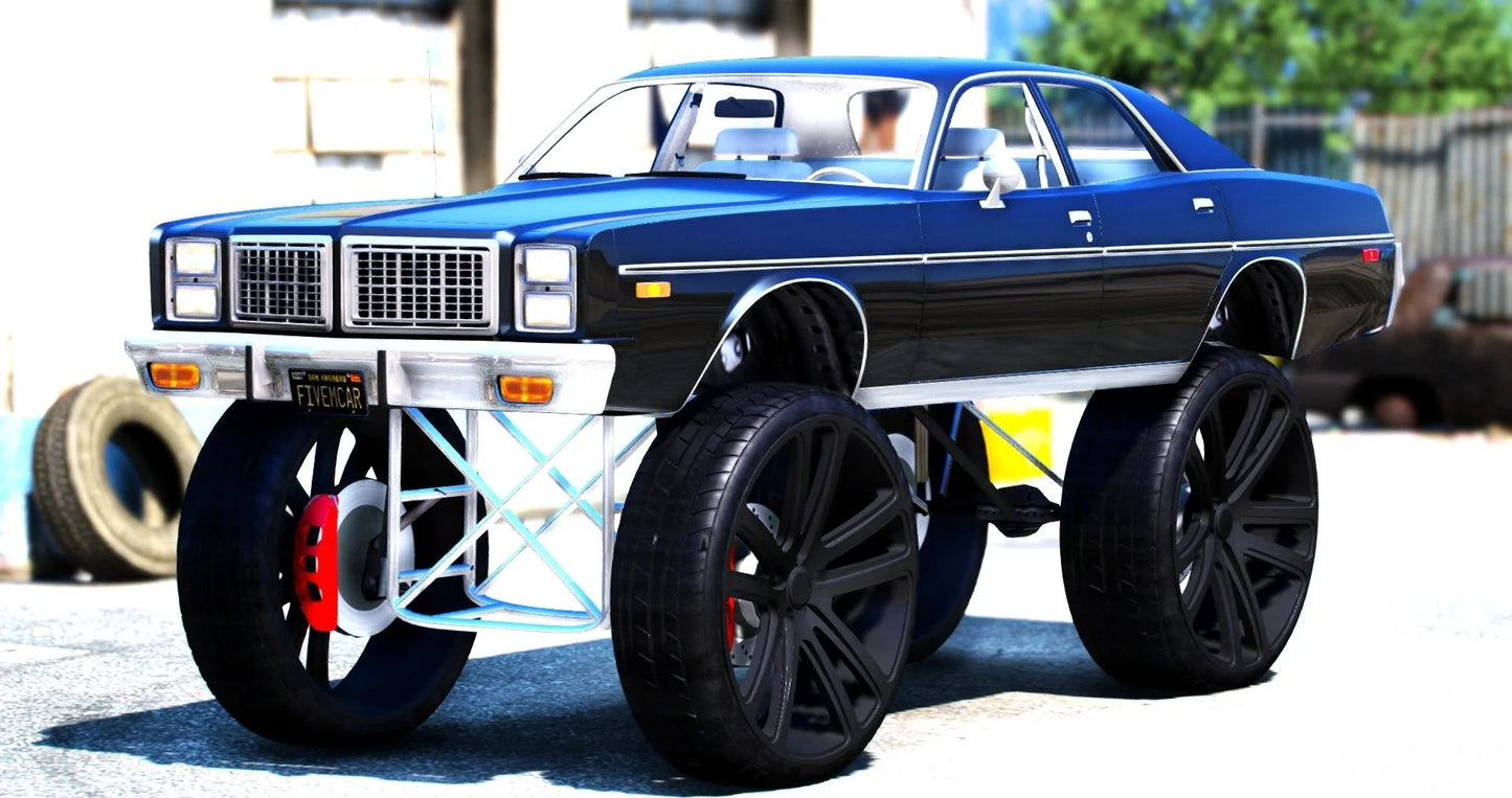 (Debadged) Dodge Monaco Swap Hemmi 1977 Donk | Gonnie