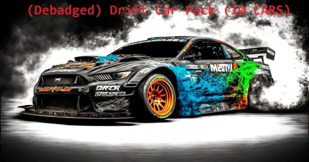 (Debadged) Drift Car Pack (10 CARS)