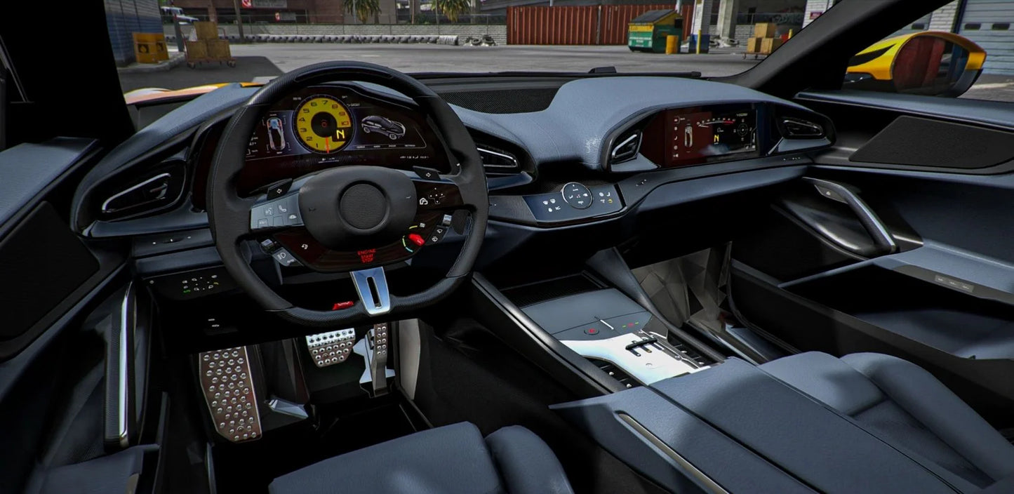 (Debadged) Ferrari Purosangue Keyvany | Lemon