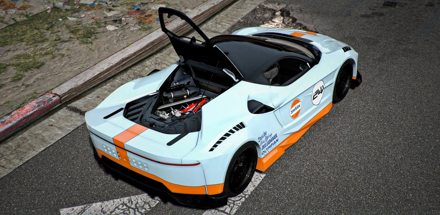 (Debadged) Ferarri SF90 Abflug | Adan