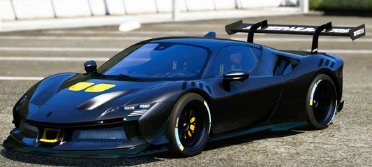 (Debadged) Ferrari SF90 XX Stradale GTE Concept | D.ICY Customs