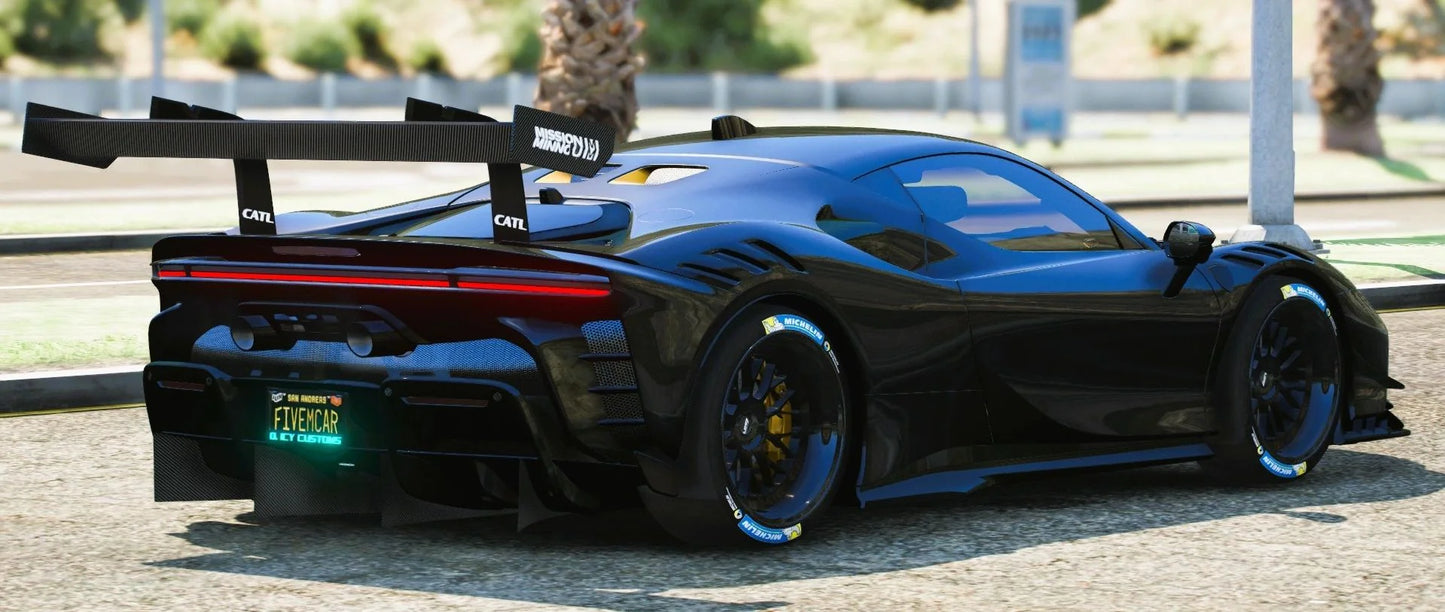 (Debadged) Ferrari SF90 XX Stradale GTE Concept | D.ICY Customs