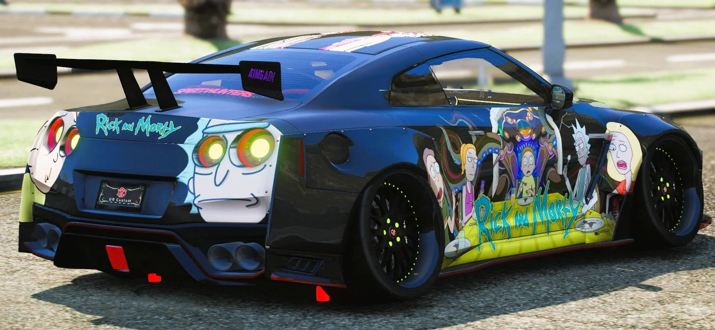(Debadged) GTR R35 RICK AND MORTY EDITION | DR CUSTOM