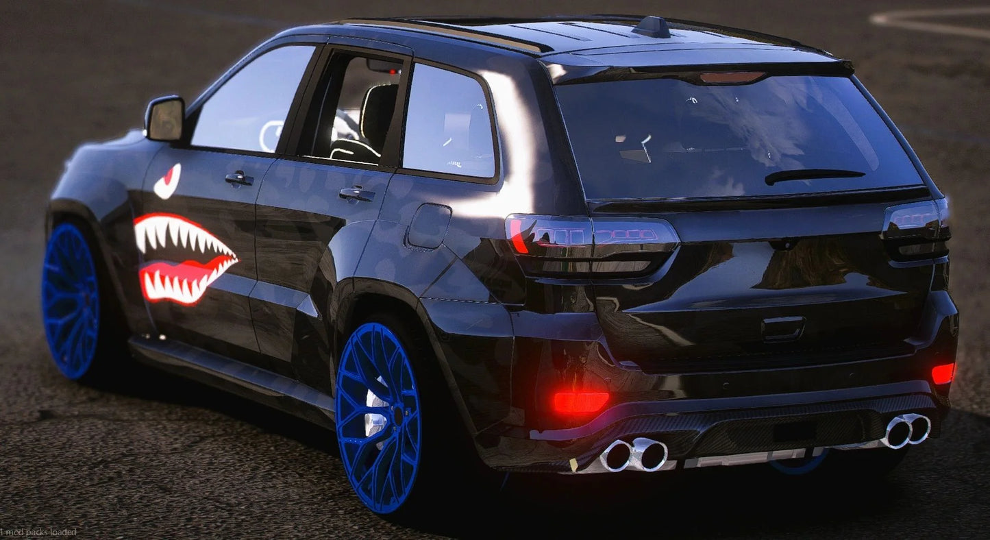 (Debadged) Jeep Grand Cherokee SRT 6 Seater Slider | A1 Customs