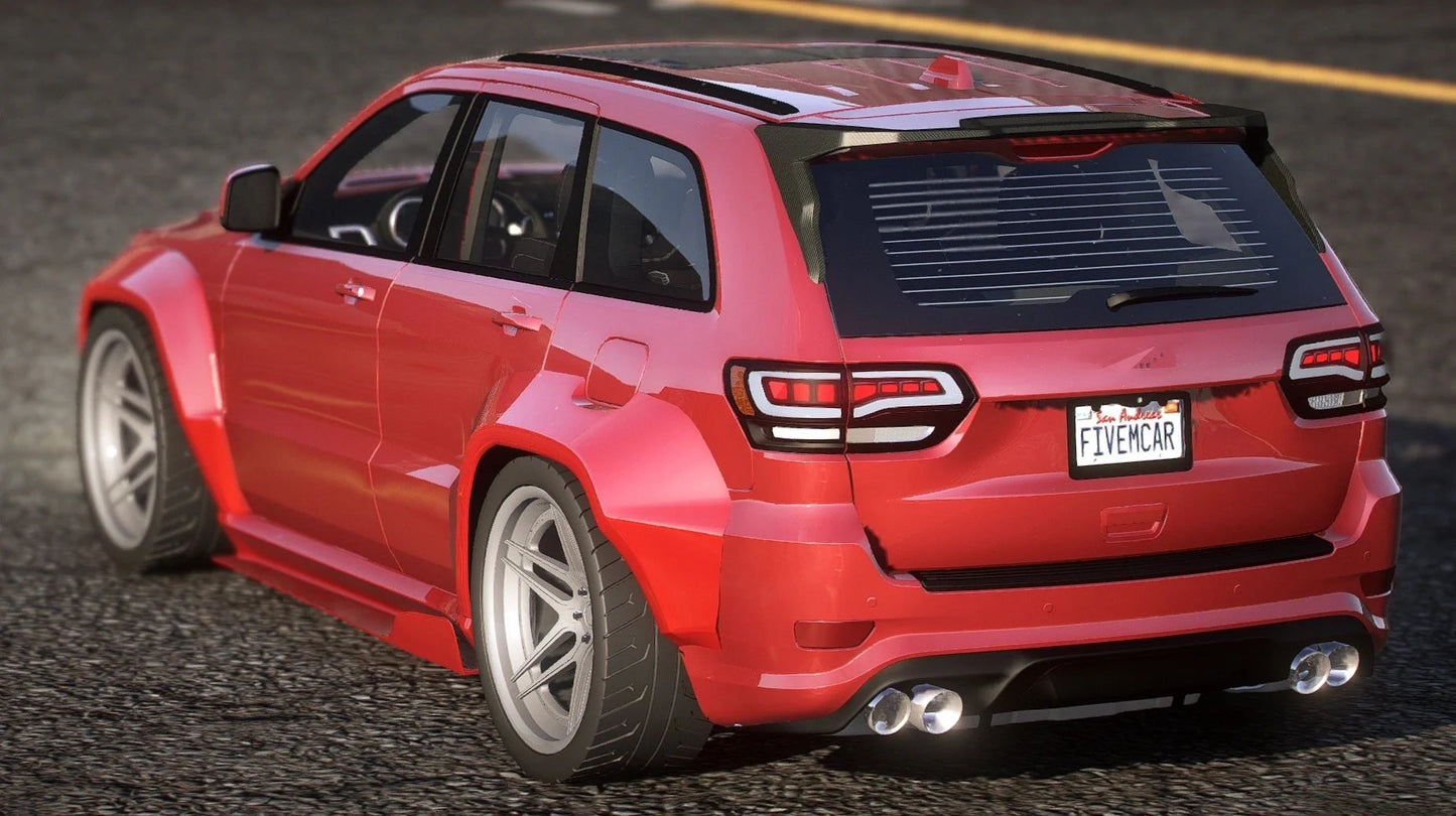 (Debadged) Jeep Grand Cherokee Trackhawk Turbo Charged Custom Livery | Xclusive Customs