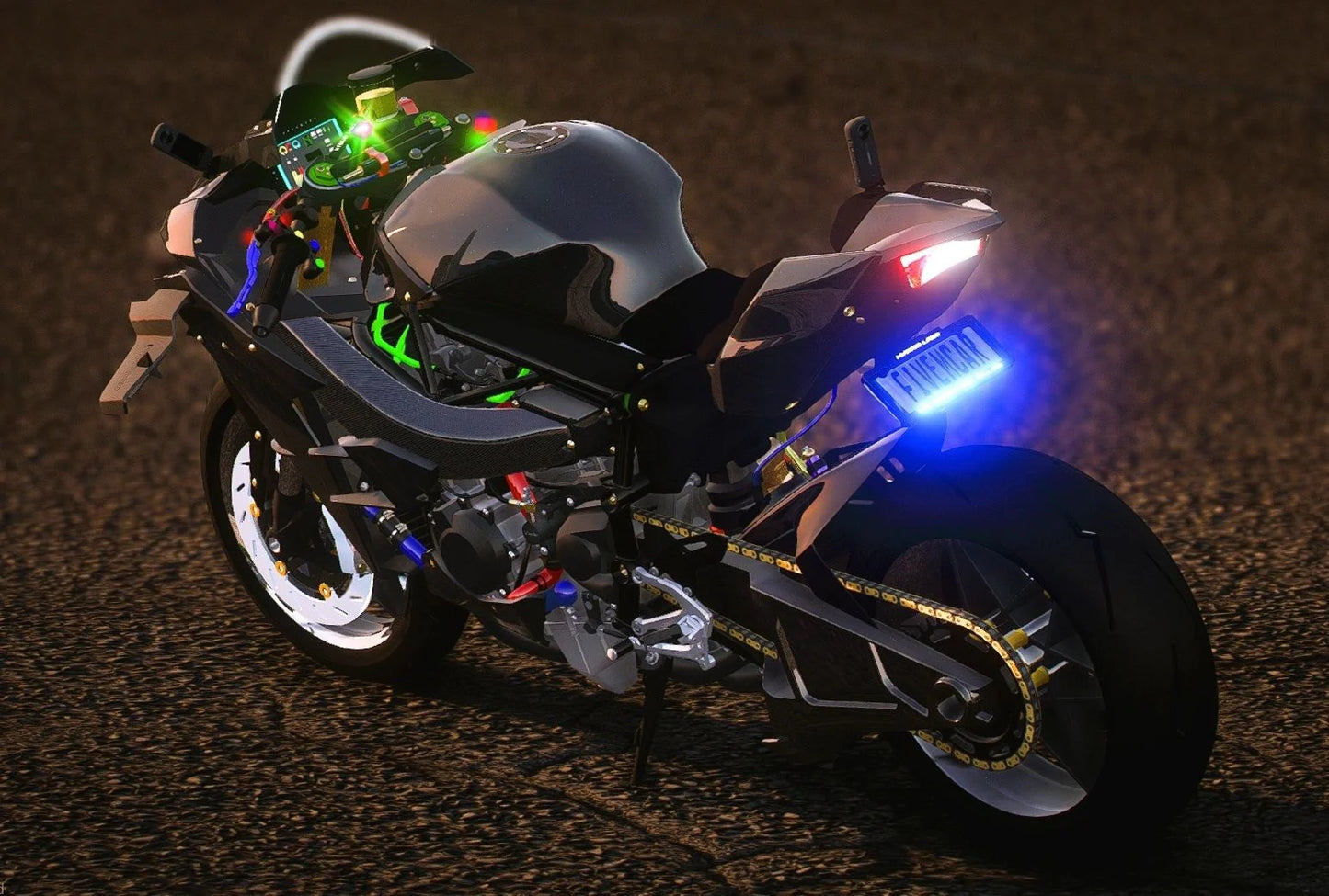 (Debadged) Kawaski Ninja H2 Machino Super Charged Edition | Elite Shifters