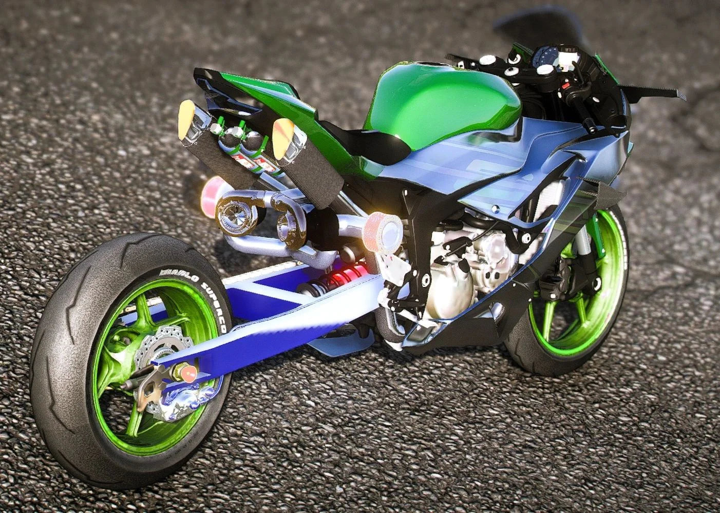 (Debadged) Kawasaki Ninja ZX6R Twin Turbo | Elite Shifters