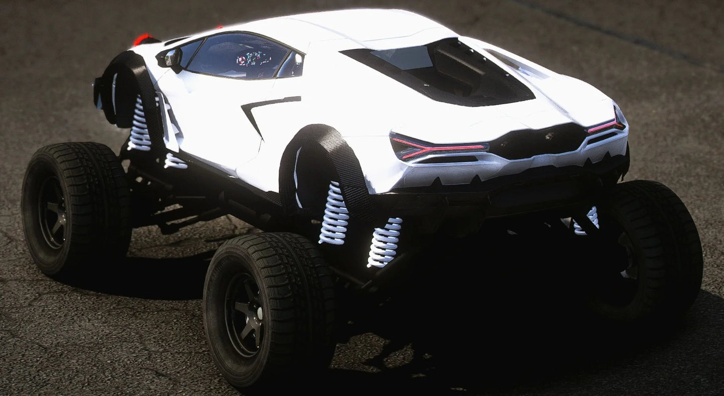 (Debadged) Lifted 2023 Lamborghini Revuelto Off-Road | VPod