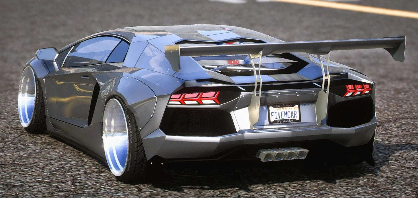 (Debadged) Lamborghini Aventador LibertyWalk | Mad's Desgins