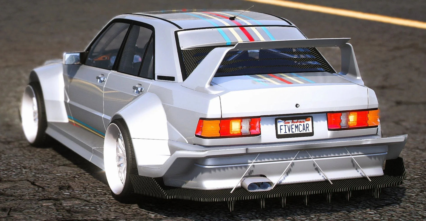 (Debadged) Mercedes 190E Widebody Custom | DR Customs