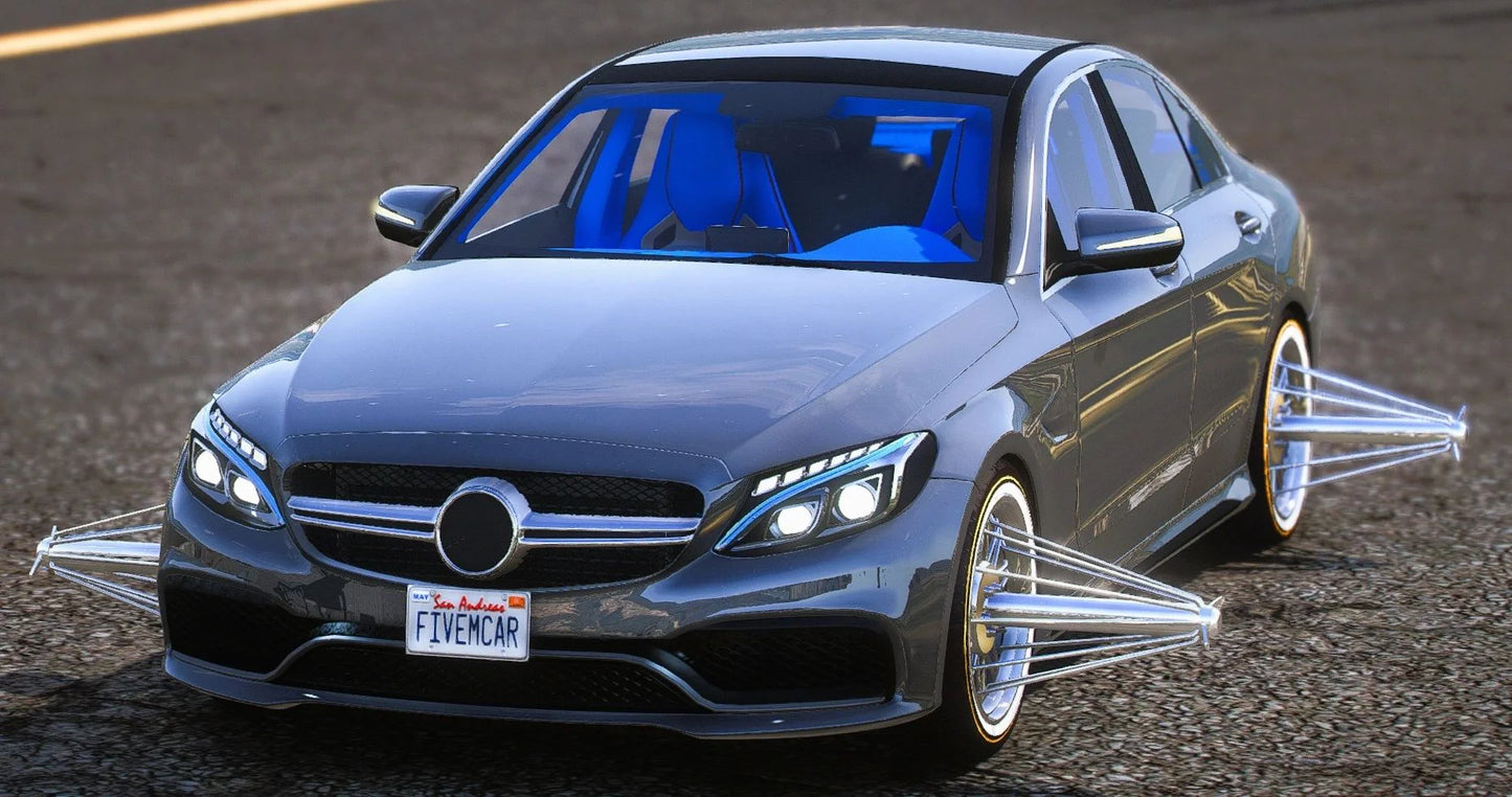 (Debadged) Mercedes C63 on Swangas | DDC Cars
