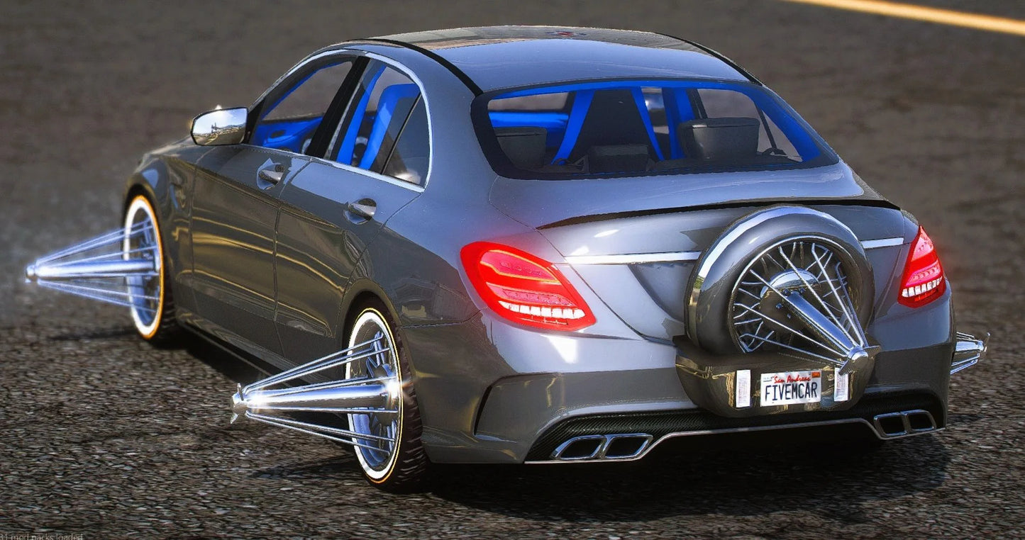 (Debadged) Mercedes C63 on Swangas | DDC Cars