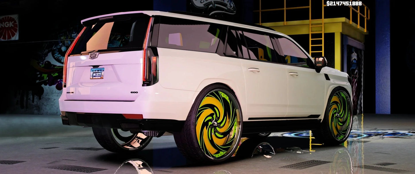 Cadillac Escalade Concept on floaters Donk 2025 (Animated Sunroof) | GZ Customs