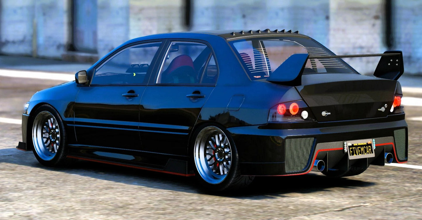 (Debadged) Mitsubishi Lancer Evolution IX x HR Unmarked PD | Hachi
