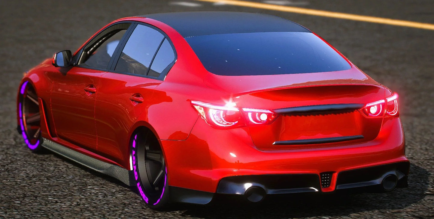 (Debadged) Infiniti Q50 Custom With Props | Sport Customs