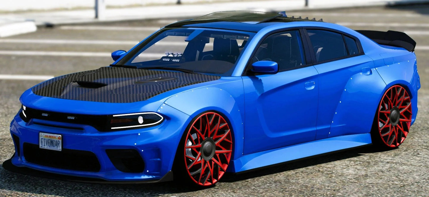(Debadged) Unmarked PD Dodge Charger Ghoul V2 on Blocca Forgiatos | 4K Customs