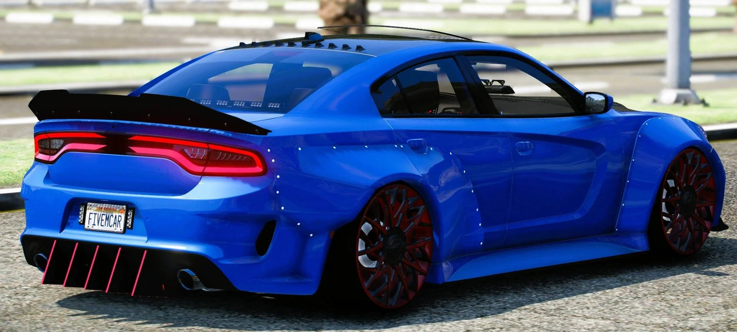 (Debadged) Unmarked PD Dodge Charger Ghoul V2 on Blocca Forgiatos | 4K Customs