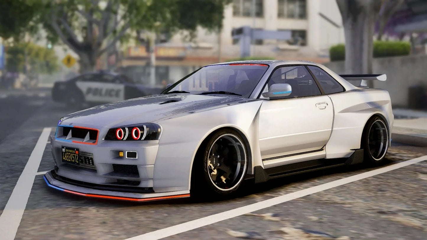 (Debadged) Nissan GTR R34 PD Modern Lights | NM