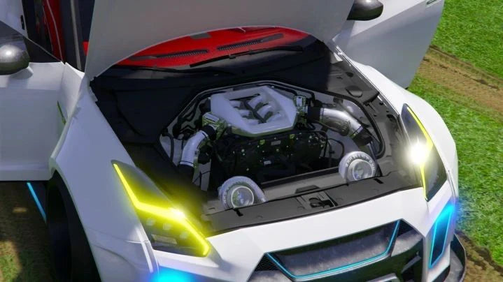 (Debadged) Nissan GTR R35 Darwin Pro Widebody Turbo (Animated Lights) | AM Customs