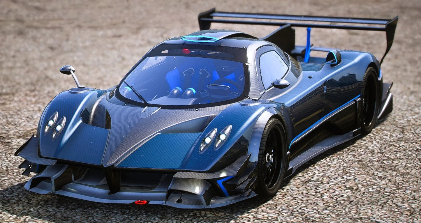 (Debadged) Pagani Zonda Revo Blue Carbon | HuangH