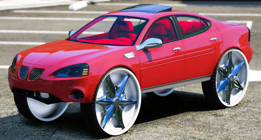 (Debadged) Pontiac Grand Prix On Davin Floaters With Butterfly Doors | PNUT Customs