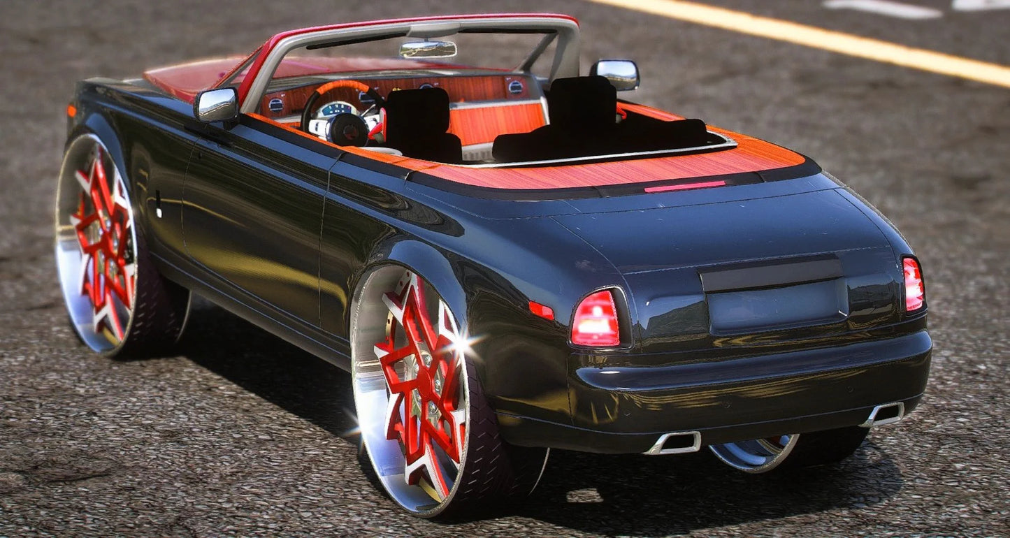 (Debadged) Rolls Royce Phantom Drophead Coupe Donk | GZ Customs