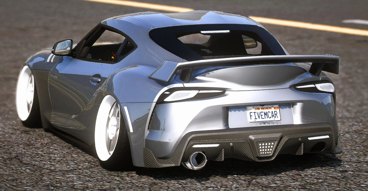 (Debadged) Slammed Toyota GR Supra MK5 | FLUXTER
