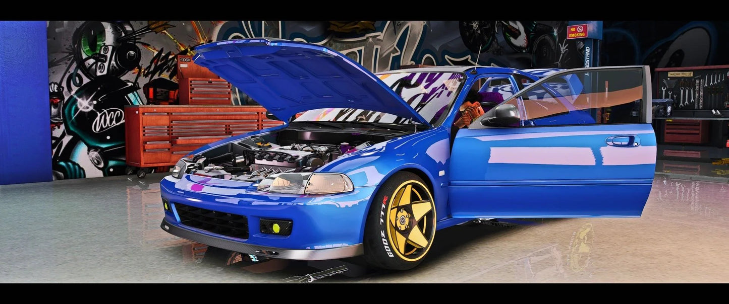 (Debadged) Stanced 1994 Honda EEJAY Coupe | GG