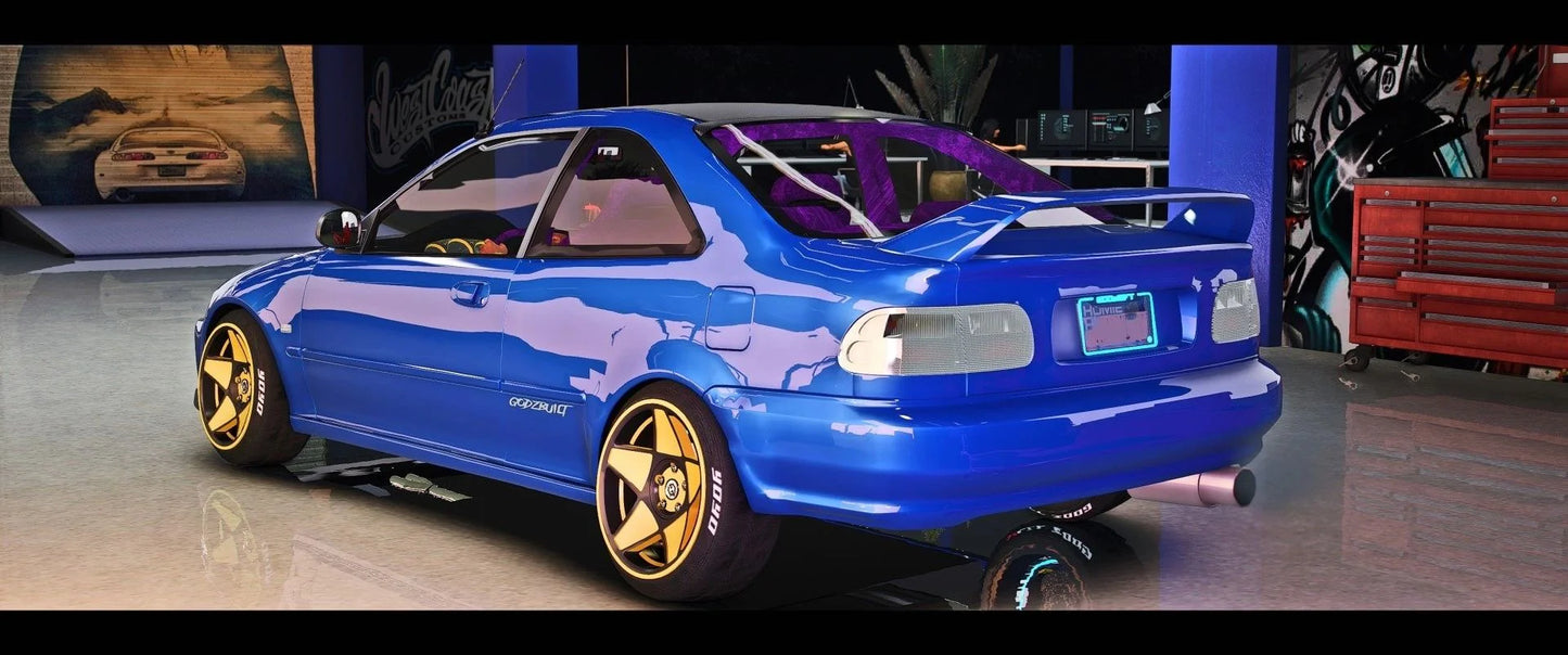 (Debadged) Stanced 1994 Honda EEJAY Coupe | GG