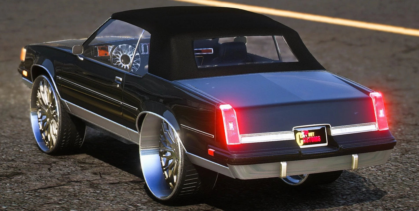 (Debadged) Tiarra Luxury Grilles Oldsmobile Cutlass on Rucci Forged (Animated Roof) | PNUT Customs